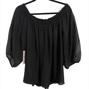 Zara Basic Black Top - S